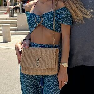 YSL Saint Laurent Raffia Bag